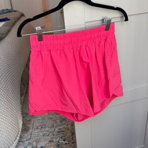 Lululemon track that short in hot pink 5”